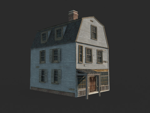 St&auml;dtische Geb&auml;ude aus dem 17. Jahrhundert 3D Modell