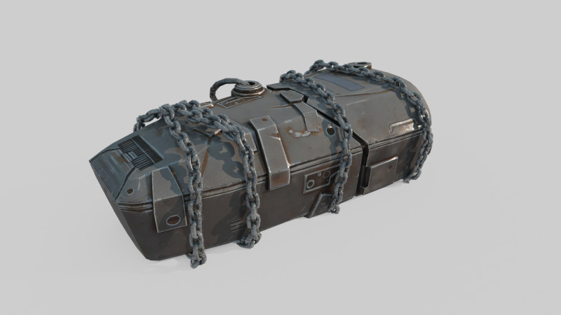 Futura bara in stile fantascientifico Modello 3D .c4d .max .obj .3ds .fbx .stl .blend