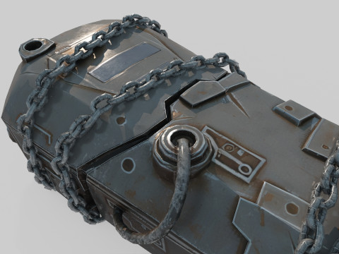 Futura bara in stile fantascientifico Modello 3D