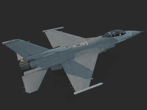 Moderner Waffenkampfk&auml;mpfer 3D Modell