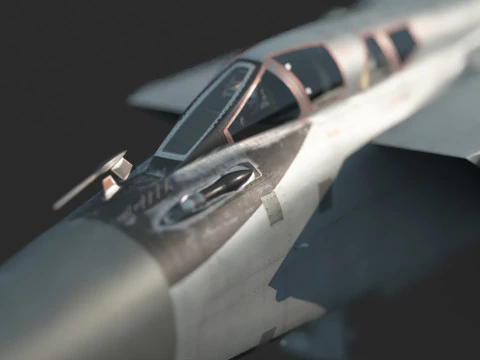 Aerei da caccia con armi moderne MiG-31 Modello 3D