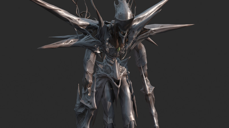 बंजर भूमि शैली राक्षस 3D मॉडल .c4d .max .obj .3ds .fbx .stl .blend 