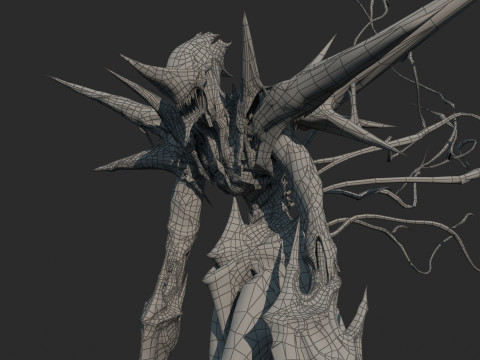 बंजर भूमि शैली राक्षस 3D मॉडल