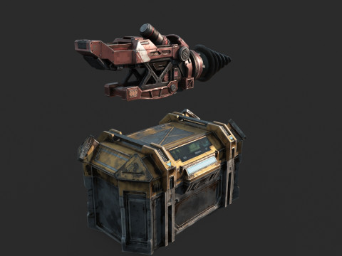 Сверло для научно-фантастического оружия будущего 3D Модель