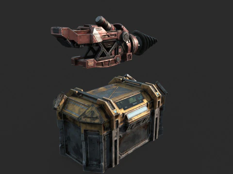 Broca para armas de ciencia ficci&oacute;n del futuro Modelo 3D