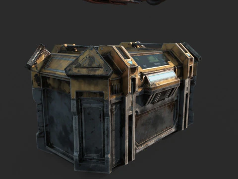 भविष्य का विज्ञान-फाई हथियार ड्रिल बिट 3D मॉडल