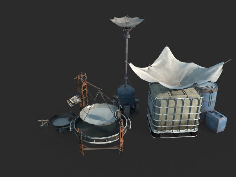 Kolektor do oczyszczania wody deszczowej Apocalypse Model 3D