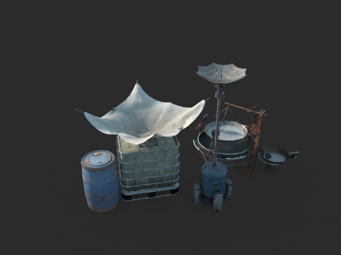 天启雨水净化收集器 3D 模型