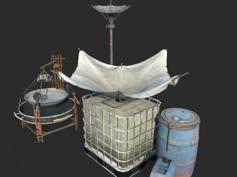 天启雨水净化收集器 3D 模型