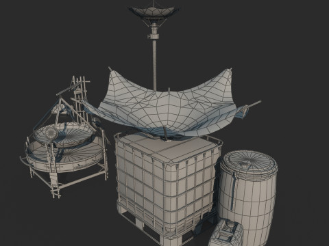 天启雨水净化收集器 3D 模型