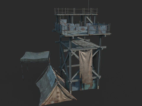 Modern Bina Uyarı Platformu 3D Model