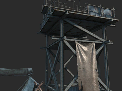 Modern Bina Uyarı Platformu 3D Model