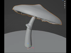 Psilocybe Cubensis Mushroom 3D Model