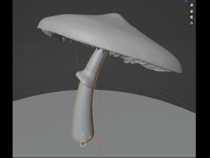 Psilocybe Cubensis Mushroom 3D Model