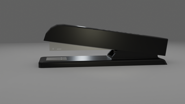 Office stapler low poly 3D 모델 .c4d .max .obj .3ds .fbx .stl .blend 