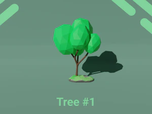 Low Poly Trees pack Blender 3D Model