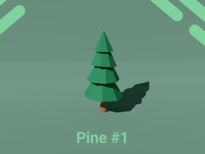 Low Poly Trees pack Blender 3D Model