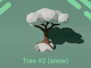 Low Poly Trees pack Blender 3D Model