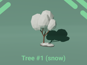 Low Poly Trees pack Blender 3D Model
