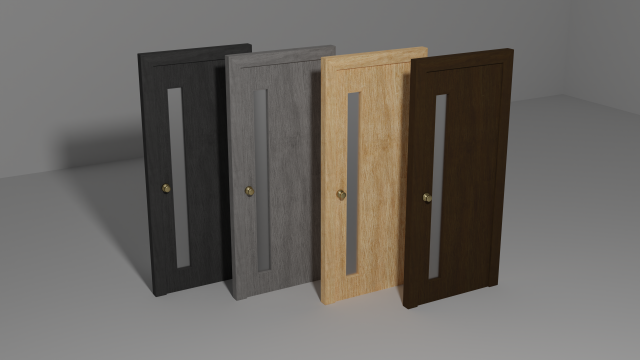 Modern doors 3D 模型 .c4d .max .obj .3ds .fbx .stl .blend 