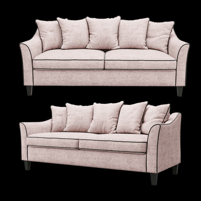 Sofa Coco 3D-Modell .c4d .max .obj .3ds .fbx .stl .blend 