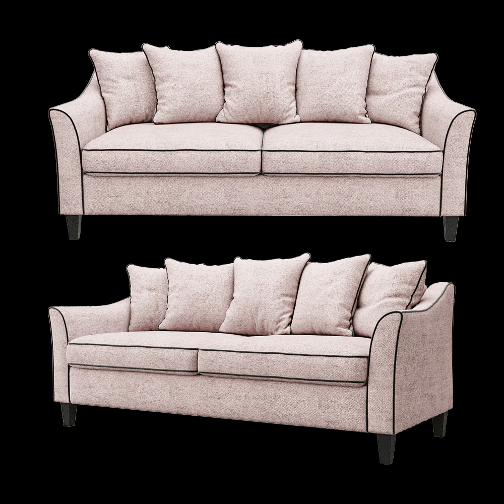 Sofa Coco 3D Model .c4d .max .obj .3ds .fbx .stl .blend 