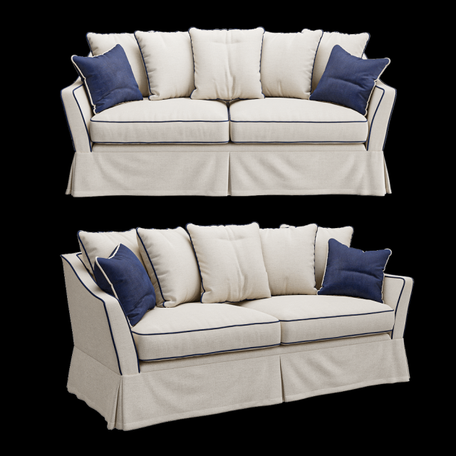 Sofa Provance light 3D मॉडल .c4d .max .obj .3ds .fbx .stl .blend 