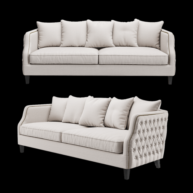 Sofa Thompson 3D मॉडल .c4d .max .obj .3ds .fbx .stl .blend 