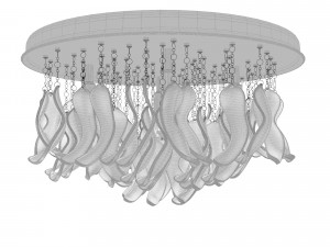 Chandelier Lussole Loft Como 3D Modelo 3D