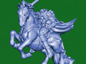 Cavaleiro Sem Cabeça Modelo de Impressão 3D