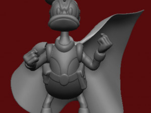 Donald Duck Paperinik SuperPato Model Cetak 3D