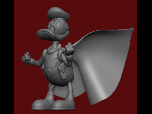Donald Duck Paperinik SuperPato Model Cetak 3D
