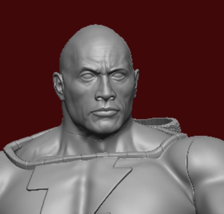 Thanksgiving Spændende Vejhus BLACK ADAM Dwayne Johnson The Rock 3D Print Model in Man 3DExport