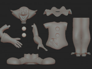 Bozo the Clown Modèles 3D en vedette
