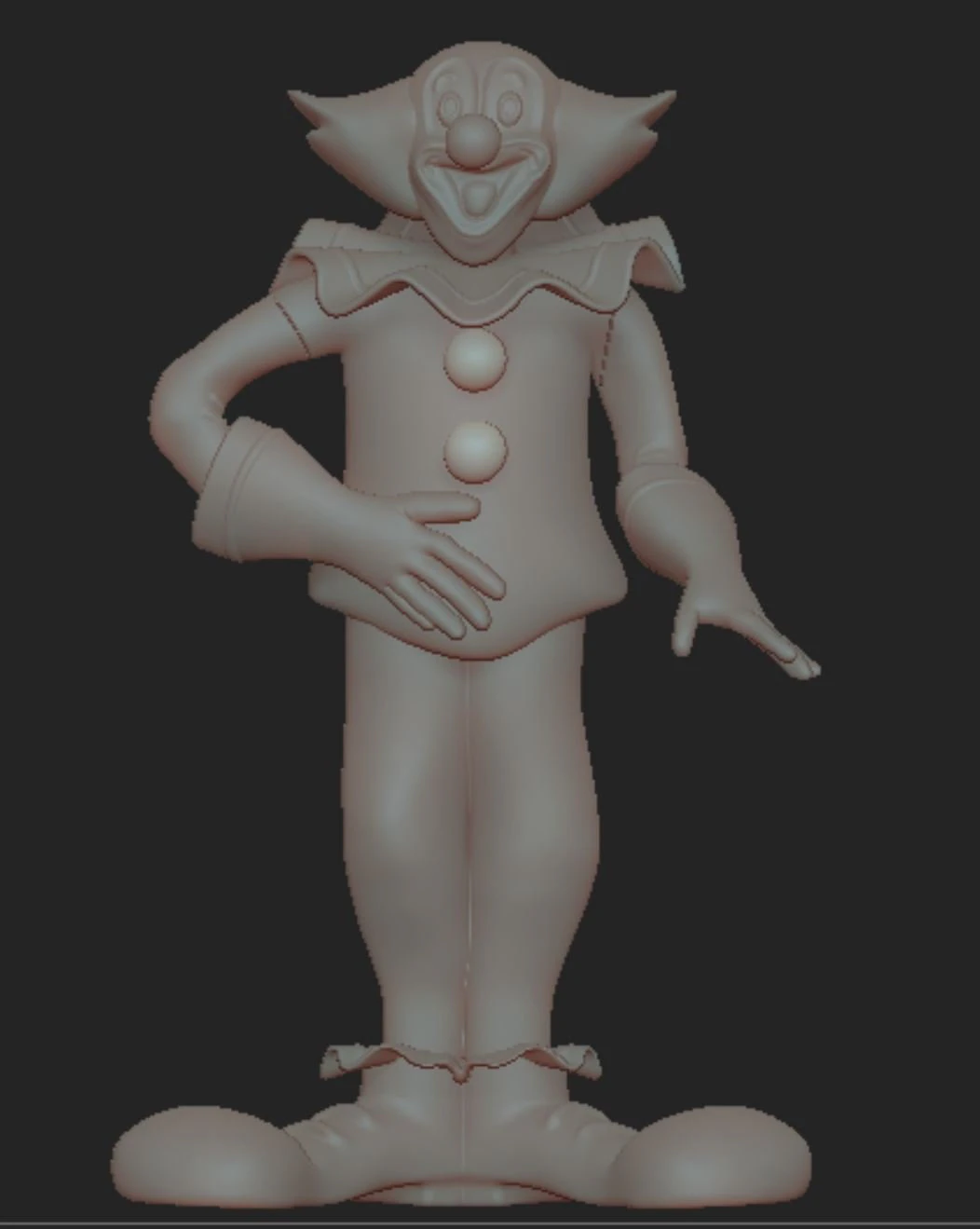 Bozo the Clown 3D Print Model .c4d .max .obj .3ds .fbx .stl .blend 
