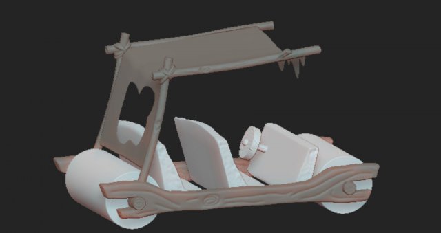 Flintstones car Modelo de impresión 3D .c4d .max .obj .3ds .fbx .stl .blend 