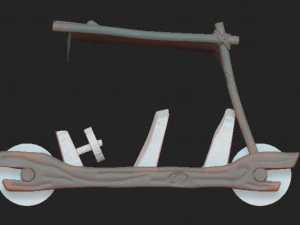 Flintstones car 3D Print Model