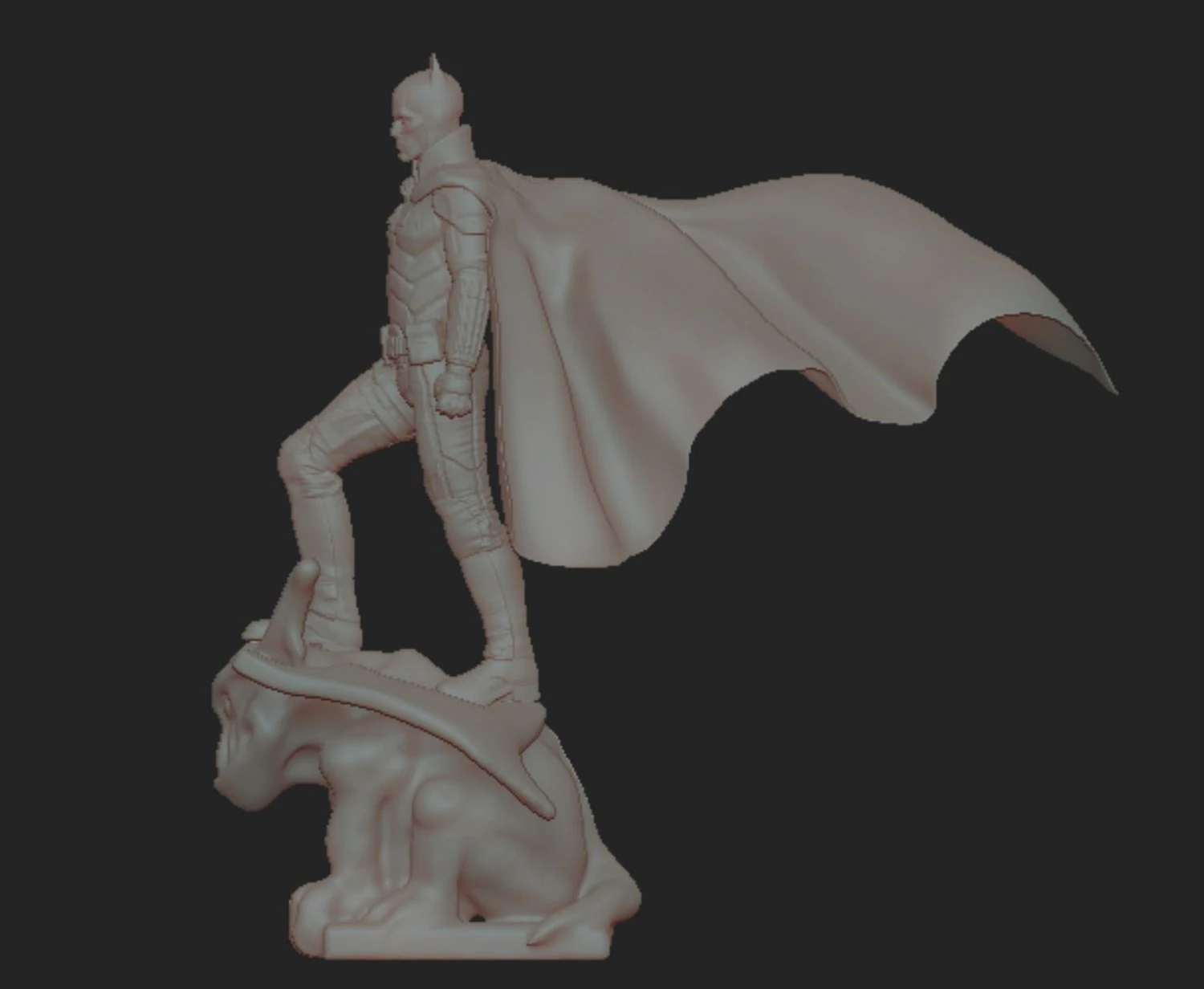 The Batman Robert Pattinson 3D Print Model .c4d .max .obj .3ds .fbx .stl .blend 