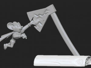 Potente topo Modello di stampa 3D