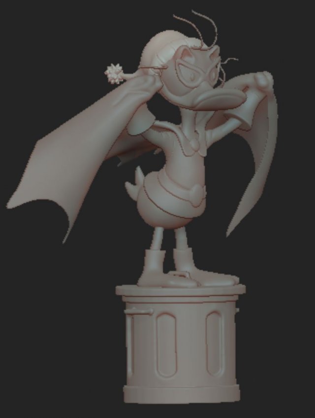 Red Bat Fethry Duck 3D Model .c4d .max .obj .3ds .fbx .stl .blend 