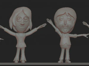 ビートルズが助けてくれる 3Dモデル
