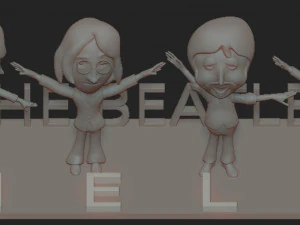 The Beatles help 3D Model