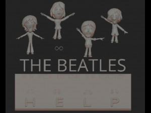 The Beatles help 3D Model