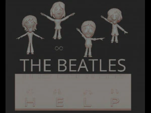 The Beatles help 3D Model