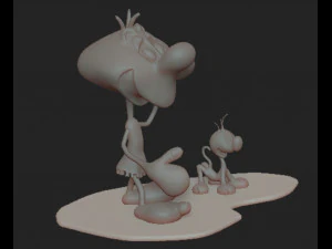 Eega Beeva et Pflip Modèle 3D