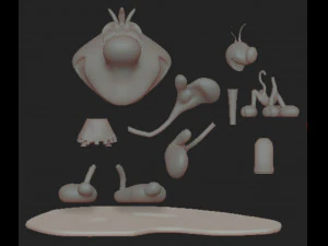 Eega Beeva and Pflip 3D Model