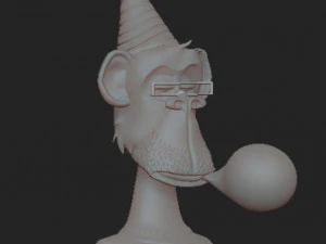 Neymars NFT monkey 3D Print Model