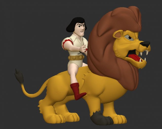 Young Samson Samson Goliath Modèles 3D en vedette .c4d .max .obj .3ds .fbx .stl .blend 