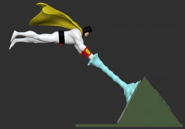 Fantasma spaziale Modello di stampa 3D .c4d .max .obj .3ds .fbx .stl .blend 