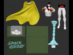 Fantasma spaziale Modello di stampa 3D